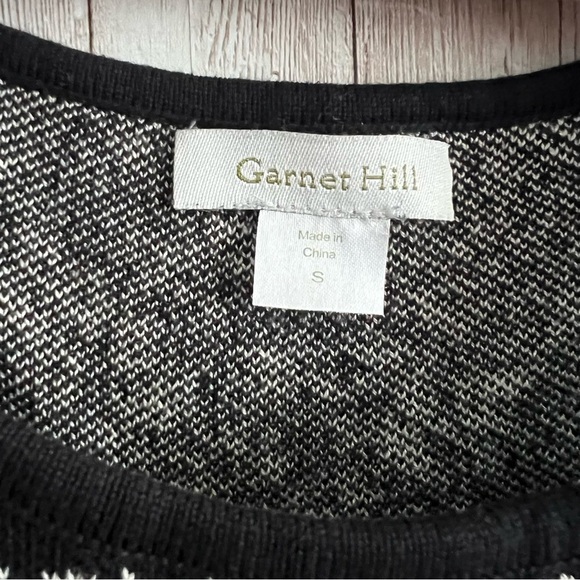 Garnet Hill Black Sleeveless Knit Dress Small - Picture 4 of 4